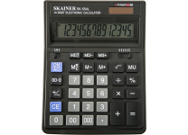 Калькулятор - 14раз. "SKAINER" SK-554L черный (пл.. 14 разрд.. 2 пит.. 2 пам.. 157 x 200 x 32 мм) (SKAINER)
