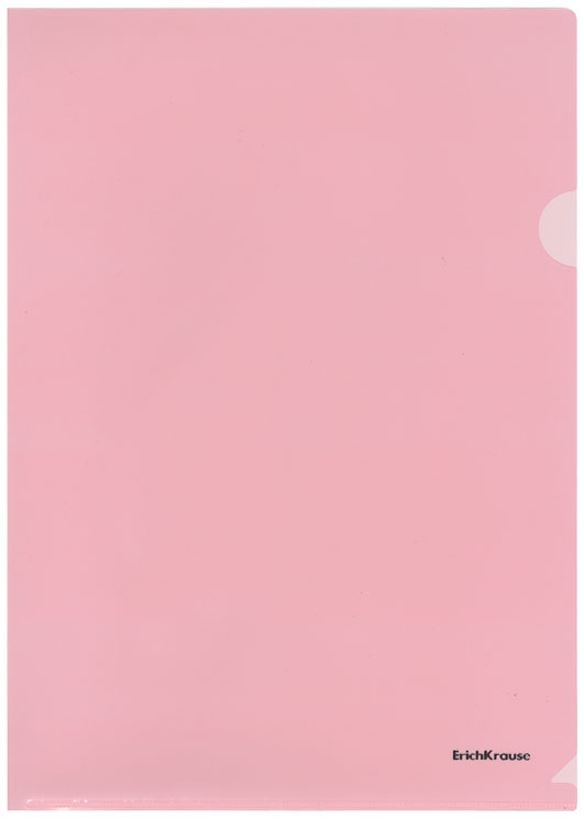 Папка-уголок в наборе - А4 10шт. розовая "Clear Standard" (ErichKrause)