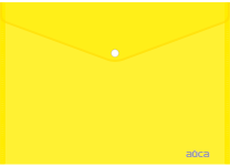 Папка с кнопкой - A4 прозрачно желтый (234х310мм.) "Айса" толщина пластика 0.15мм. (Shantou Yuansheng Industry)