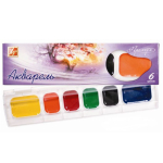 Краски акварельные -  6цв. "Премиум" без кисти картон.уп. (Луч)