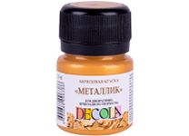 Краска акриловая деколор - 20мл. золото майя металлик"Decola" (Н.П.)