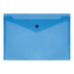 Папка с кнопкой - А4 синий 150мкм. (Стамм)