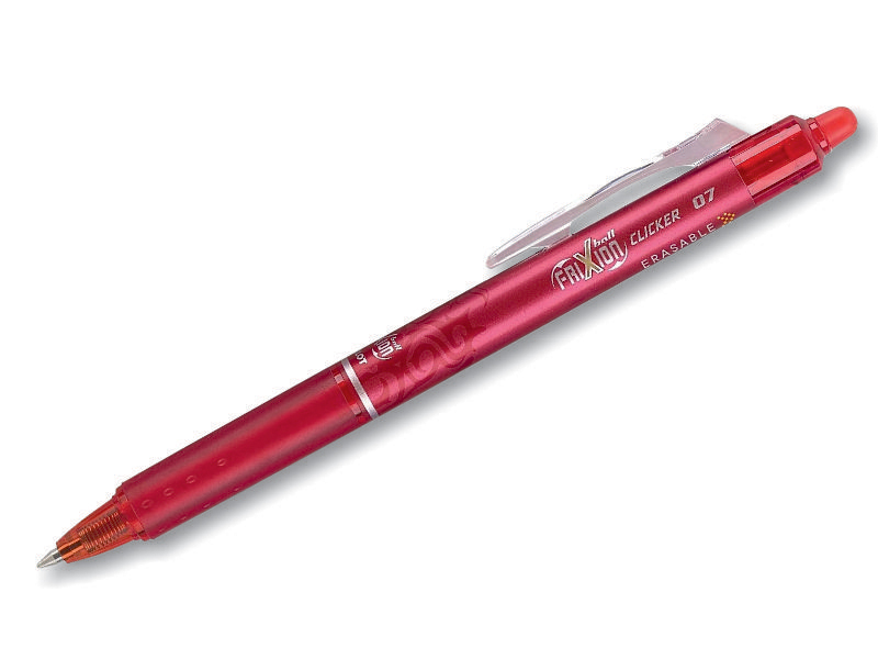 Ручка шариковая автоматическая - красный стержень 0.7мм "FRIXION BALL CLICKER" (PILOT)