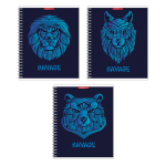 Тетрадь - А5  48л. клетка "Хищник" на гребне (Академия)