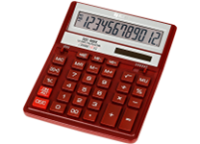 Калькулятор - 12раз. "Eleven" SDC-888XRD красный (2 пит.. 2 пам.. 158 x 203 x 31 мм) (Eleven)
