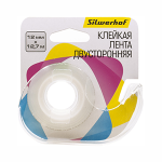 Лента клейкая - 12ммх12.7м двусторонняя (Silwerhof)