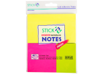 Бумага д/заметок - 50х76 76х76 76х127 50шт. 3цв. неон. (HOPAX)