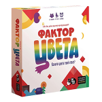 Игра настольная - "Фактор цвета" 200 карт-вопросов 66 цветовых карт 12+  (Космодром)