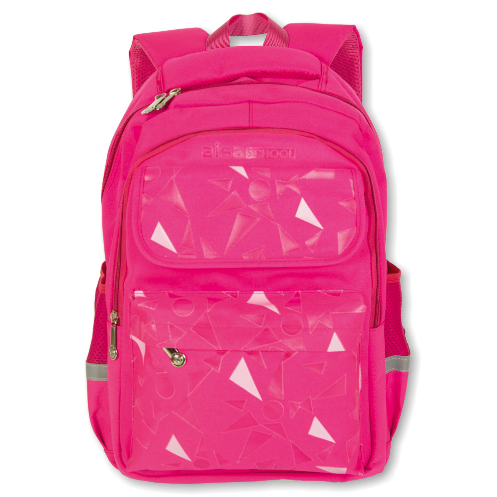 Рюкзак д/девочек 43х29х17 см. розовый (AISA SCHOOL)