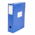Коробка архивная - 330х245х100 мм синий "Бюрократ" (Silwerhof)