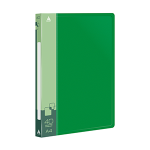 Папка с файлами - А4 40 зеленый 0.65мм "Бюрократ" (Silwerhof)