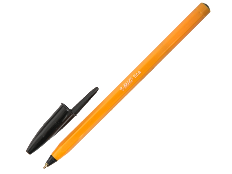 Ручка шариковая - чёрный стержень "ORANGE" (BIC)