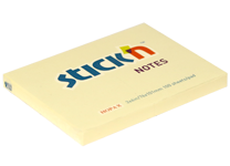 Бумага д/заметок - 76х101 100л. желтый (HOPAX)