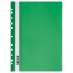 Скоросшиватель пластиковый - зеленый А4 160мкм. с перфорацией (Стамм)