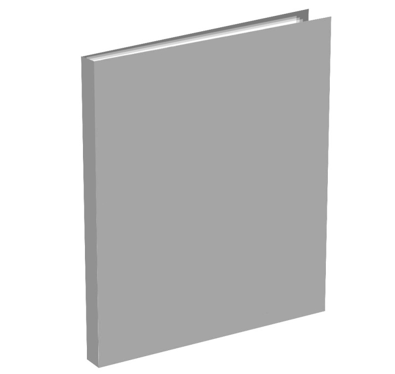 Папка с файлами - А4 100 серый "Basic" (Silwerhof)
