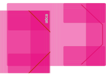 Папка с резинкой - А4 прозрачно розовый неон. (245х318мм.) "Айса" толщина пластика 0.30мм. (Shantou Yuansheng Industry)
