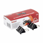 Зажимы черные в наборе - 32мм 12шт. (EAGLE)