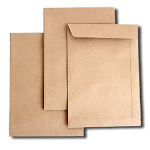 Конверт - 324х458мм коричневый короткая отрывная лента  