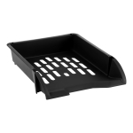 Лоток горизонтальный - 1 секционный черный "Лидер" (Стамм)