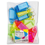 Брелок д/ключей - 20шт. ассорти прозрачный (Silwerhof)