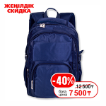 Рюкзак д/мальчиков c мягкой спинкой 45х34х15 см. синий (AISA SCHOOL)