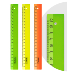 Линейка пластиковая - 20см. "NEON" ассорти (Стамм)