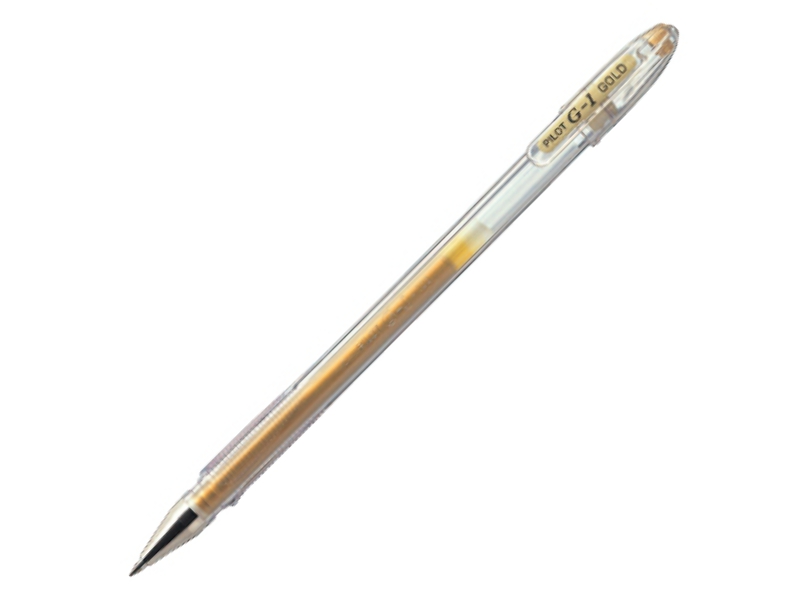 Ручка гелевая - золотистый стержень 0.7мм. "GEL TYPE INK" (PILOT)