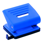 Дырокол - 20л. синий "Dolce Costo" с линейкой (ФинСиб)