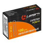 Скрепки - 28мм. 100шт. "Lamark" (ФинСиб)