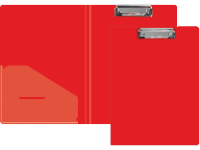 Планшет-папка - А4 красный (235х310мм.) "Айса" с карманом толщина пластика 1.00мм. (Shantou Yuansheng Industryi)