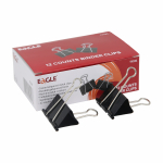 Зажимы черные в наборе - 51мм 12шт. (EAGLE)