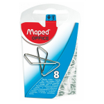 Скрепки-бабочки - 8шт. 30х40мм. в пластиковой упаковке Maped)