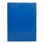 Папка с резинкой - А4 синий 15мм 0.5мм "Buro" (Silwerhof)