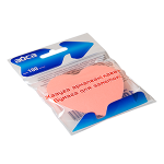 Бумага д/заметок - 100л. неон. "Айса. Сердце" фигурная (DHA)