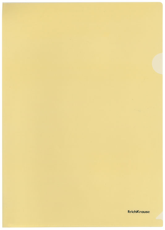 Папка-уголок в наборе - А4 10шт. желтый "Clear Standard" (ErichKrause)