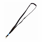 Ремешок д/бейджа с металлическим клипом черный 42см (KEJEA-SHAAN) 