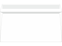 Конверт - 114х229 белый 80гр. б/окна силикон (BONG)