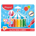 Мелки в наборе - 12цв. "Color'peps Jumbo" восковые (Maped)
