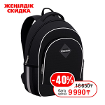 Рюкзак с эргономической спинкой 35х29х14см."Aisa School 15L Deep Black" черный (ErichKrause)