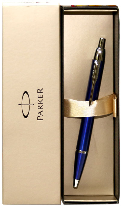 Ручка шариковая подарочная - корпус синий "IM Blue CT" (PARKER)