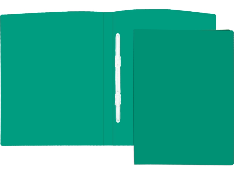 Папка с пружинами - А4 зеленый "Basic" (Silwerhof)