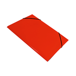 Папка с резинкой - А4 красный "Бюрократ DeLuxe" (Silwerhof)