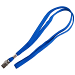 Ремешок д/бейджа в наборе - 10 шт клип текстиль синий (Silwerhof)