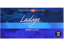 Краска акриловая художественная в наборе - 10цв. 46мл. "Ладога" (Н.П.)