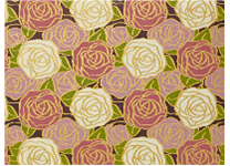 Бумага упаковочная с полноцветным декоративным рисунком - 70х100 80гр. "Розы" в рулоне (Феникс-Презент)