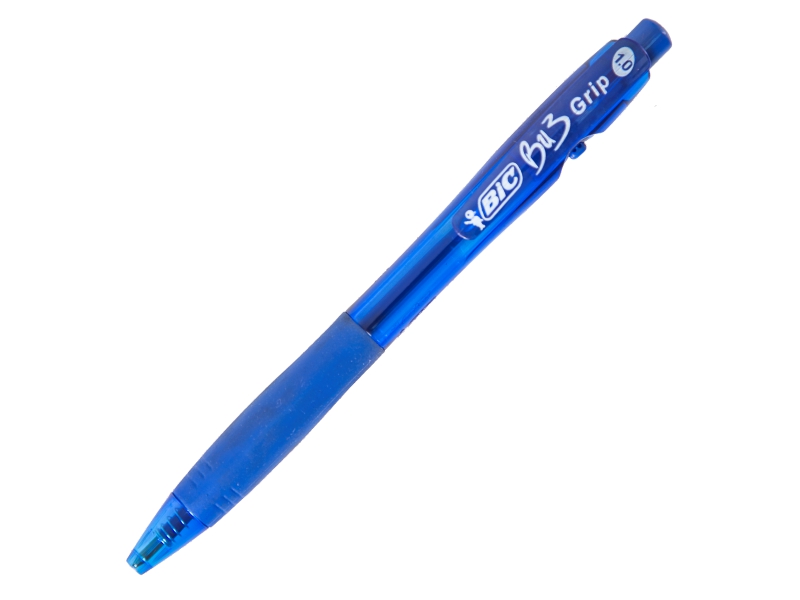 Ручка шариковая - черный стержень "Round Stic Grip" (BIС)