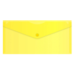 Папка с кнопкой - А5 желтый 0.18мм "Бюрократ" (250х130мм.) TRAVEL формат (Silwerhof)