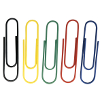 Скрепки цветные - 28мм. 100шт. "Dolce Costo" (ФинСиб)