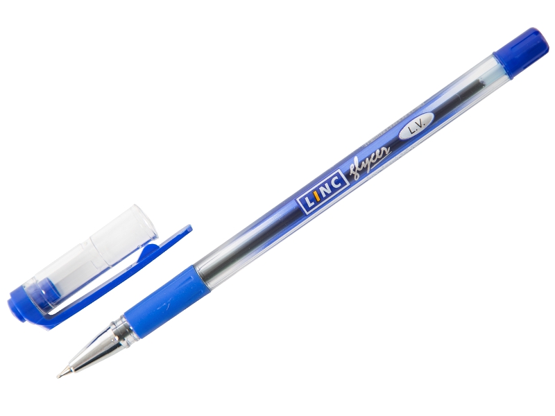 Ручка шариковая - синий стержень "GLYCER" 0.7мм. (LINC)