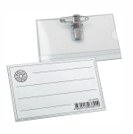 Бейдж - 90х55мм c клипсой и булавкой (ФинСиб)